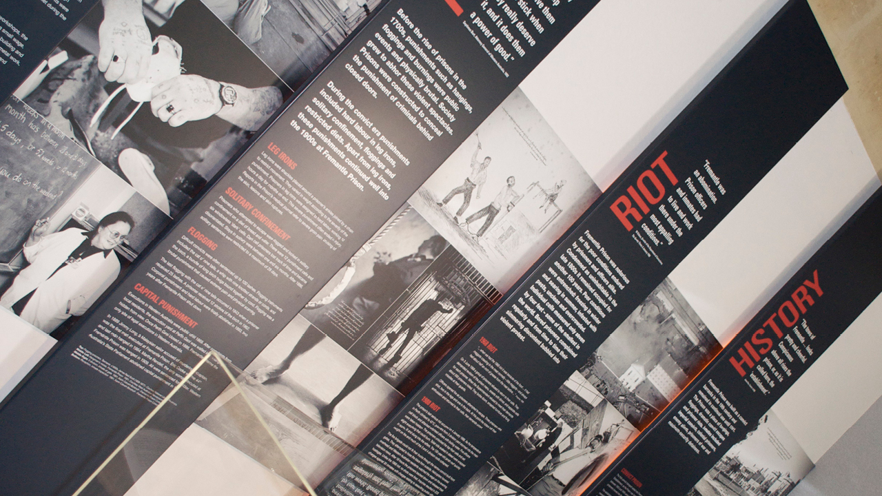 Fremantle Prison Visitor Centre Interpretive Signage
