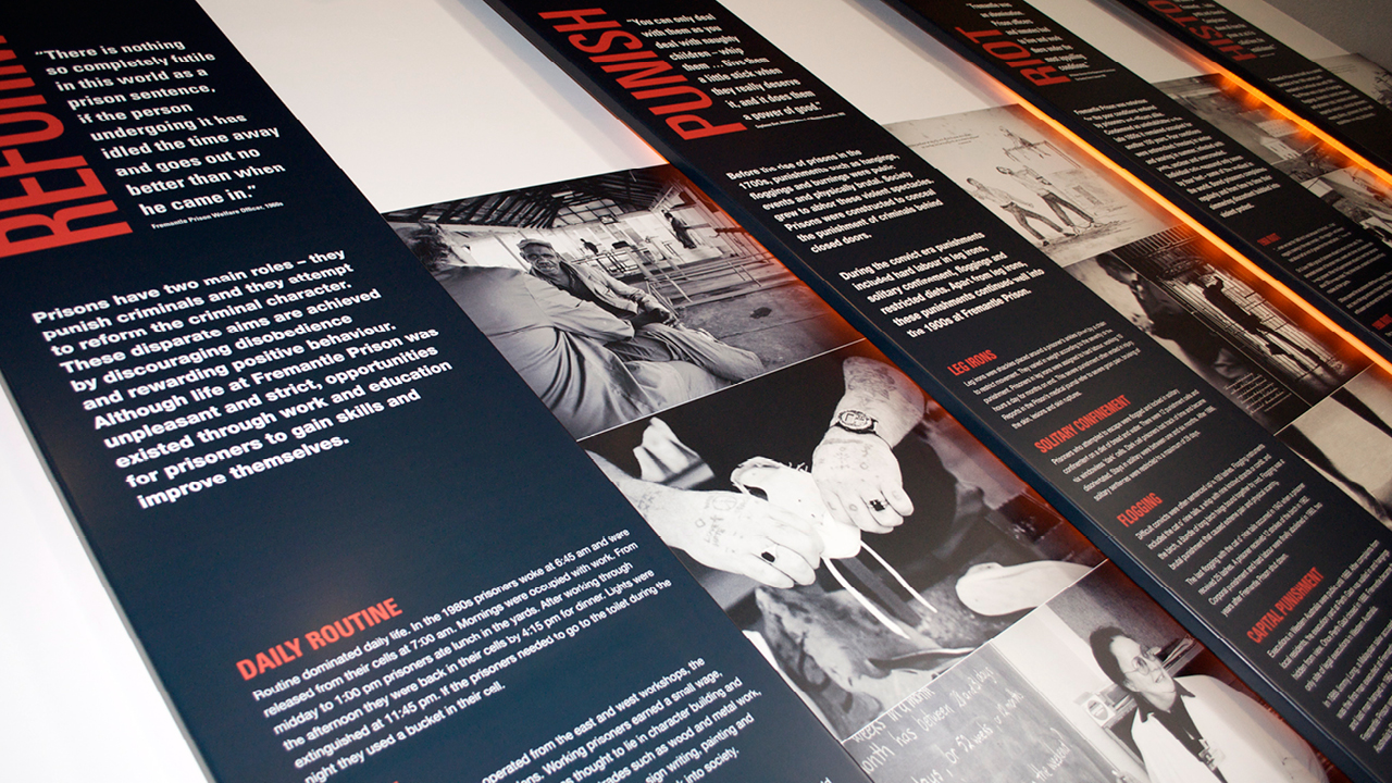 Fremantle Prison Visitor Centre Interpretive Signage