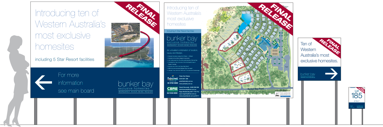Bunker Bay Signage Designs
