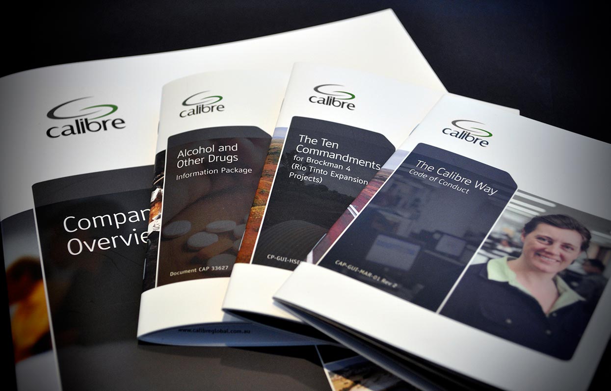 The Calibre Global suite of brochures