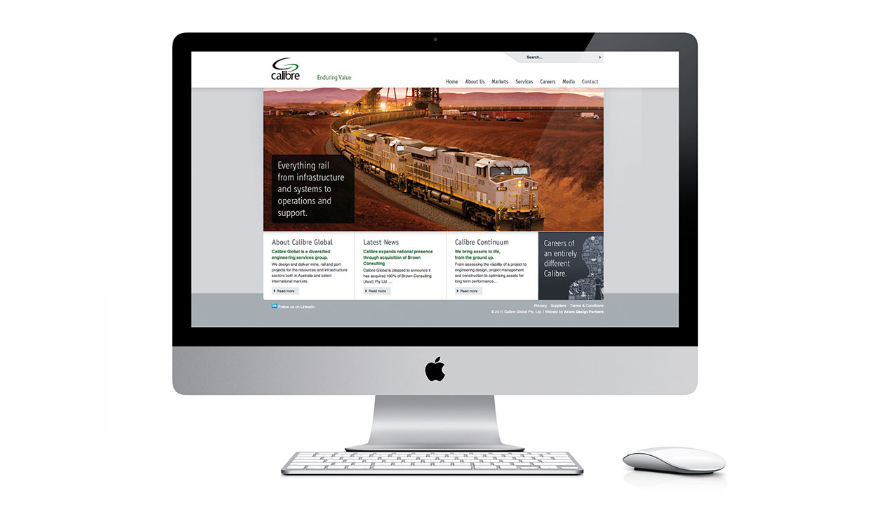 The Calibre Global website