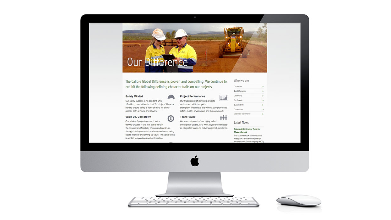 Calibre Global Website Design