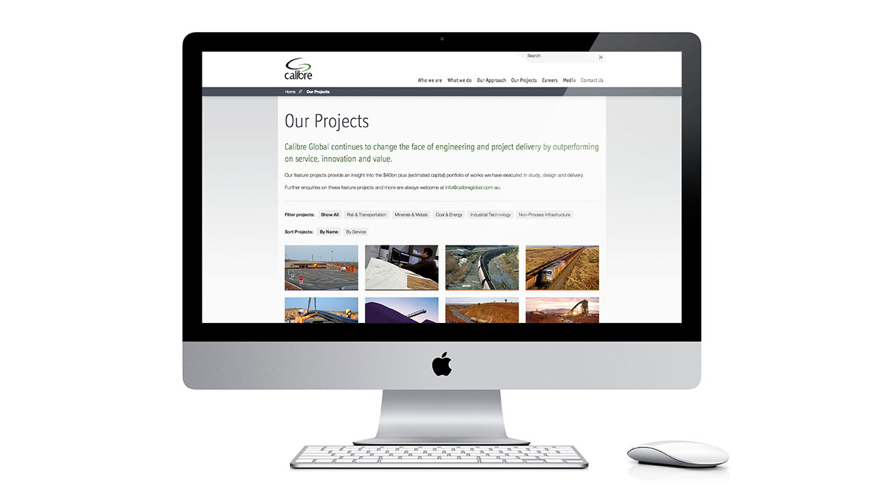 Calibre Global Website Design