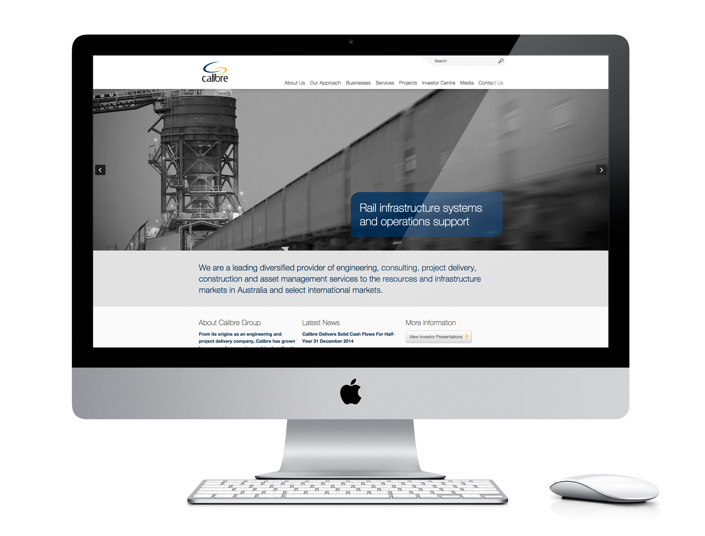 Calibre Group Website Design