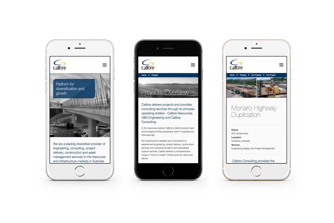 Calibre Group Responsive Website Design