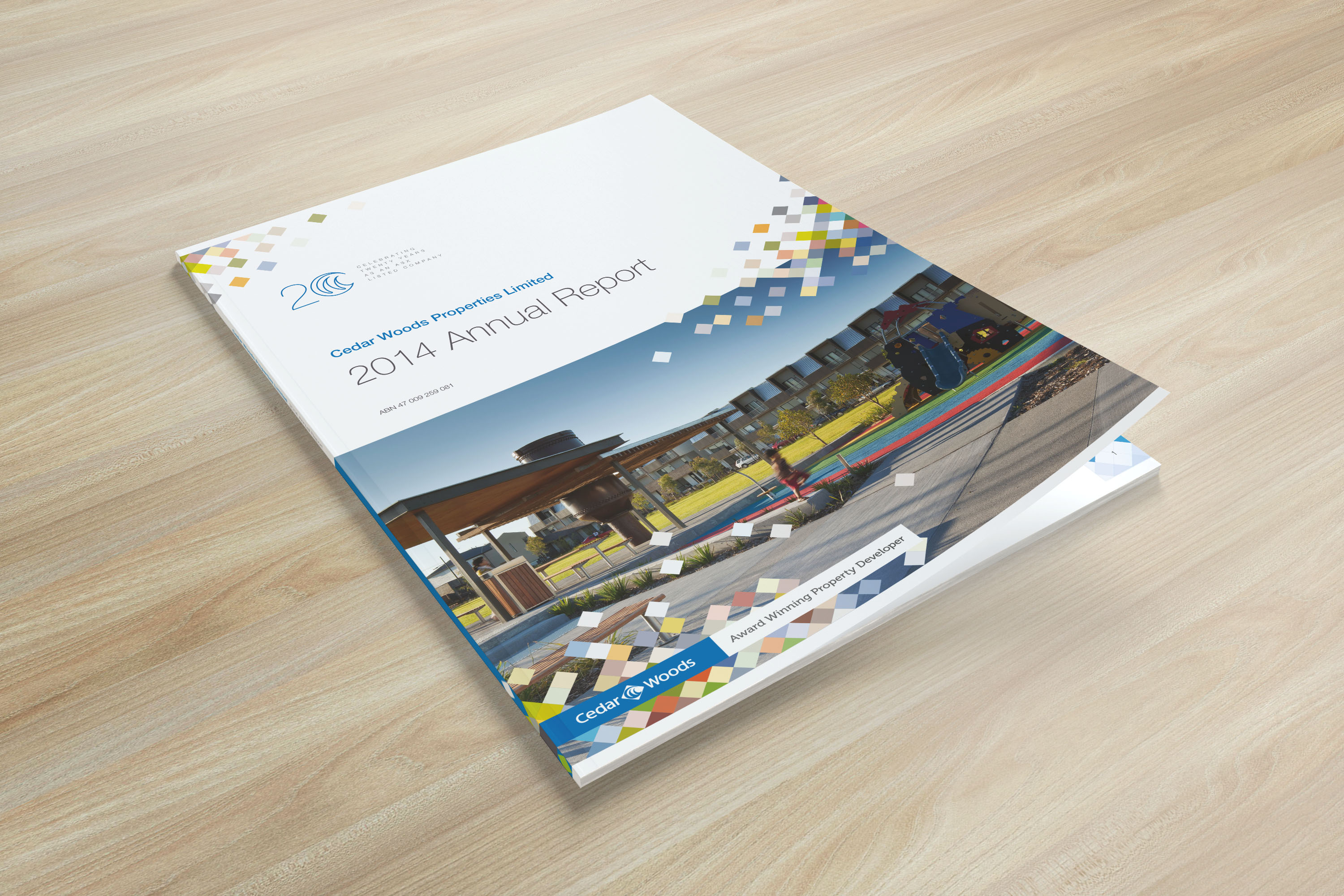 Cedar Woods 2014 Annual Report Cover Design