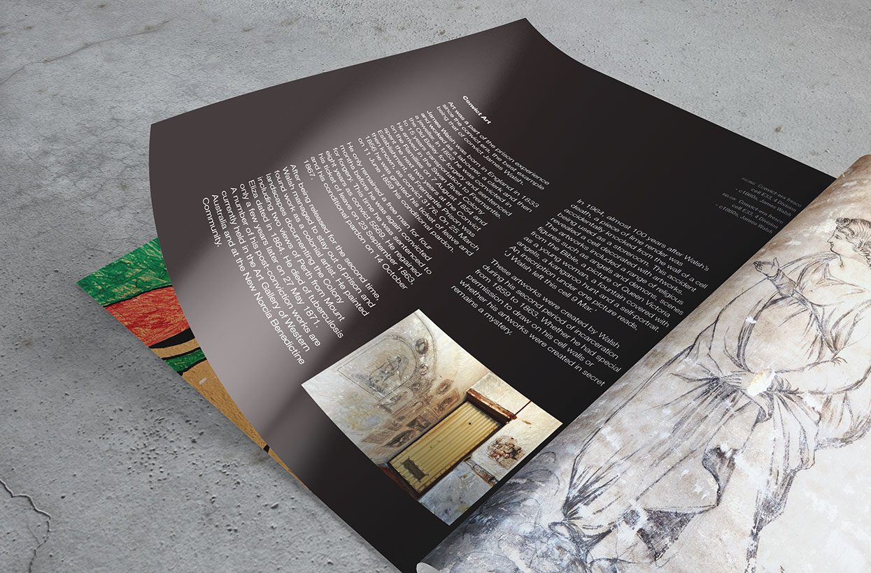 Fremantle Prison 'Art Behind Bars' Book Spread