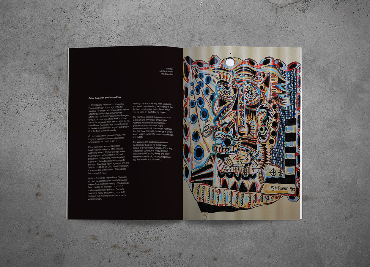 Fremantle Prison 'Art Behind Bars' Book Spread