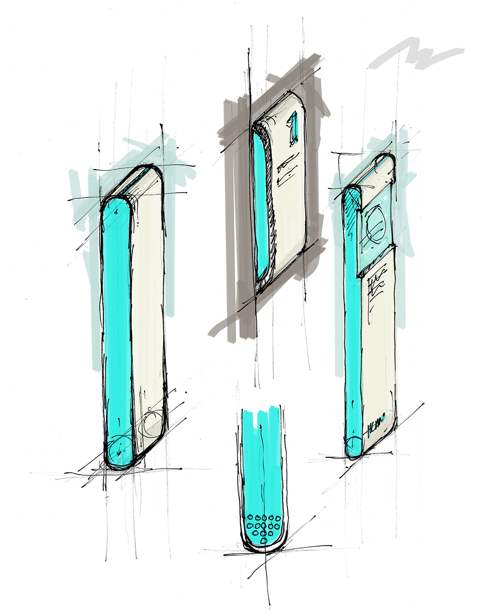 Signage sketches for Ikano Shopping Centre in Malaysia