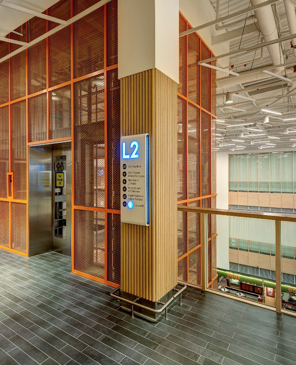 IPC Shopping Centre Lift Signage