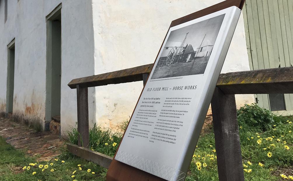 New Norcia - Old Four Mill Interpretive Sign
