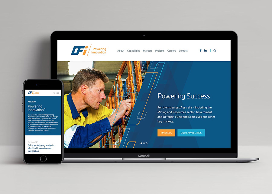 OFI website design