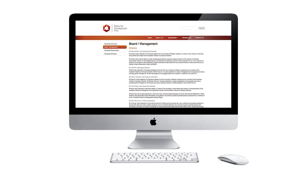 Resource Development Group Website
