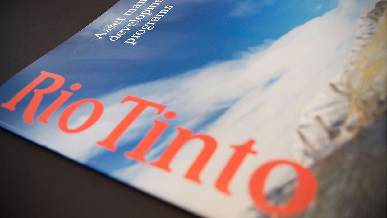 Rio Tinto Asset Management Development Programs Brochure Cover