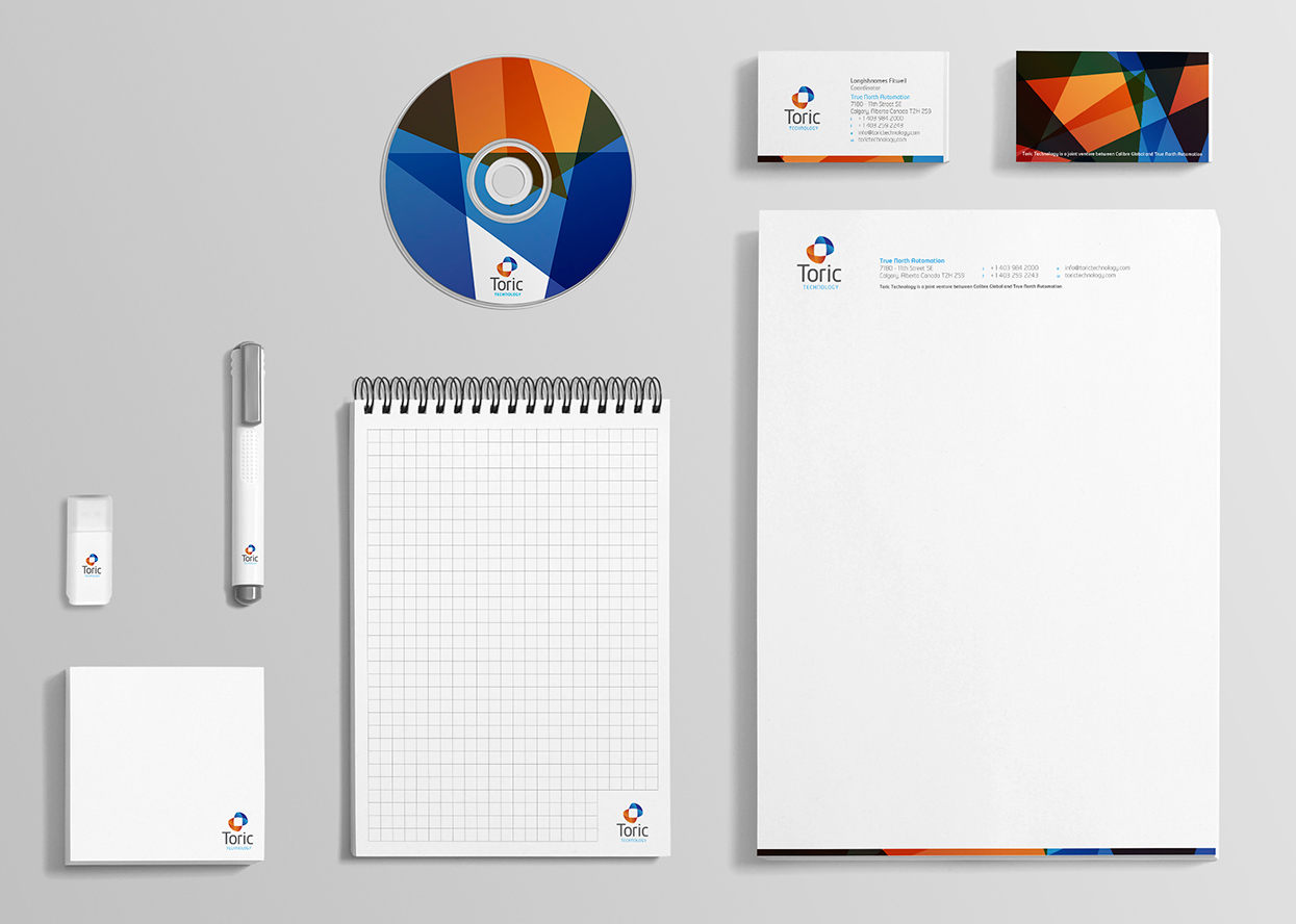 Toric Technologies Corporate Stationery Suite
