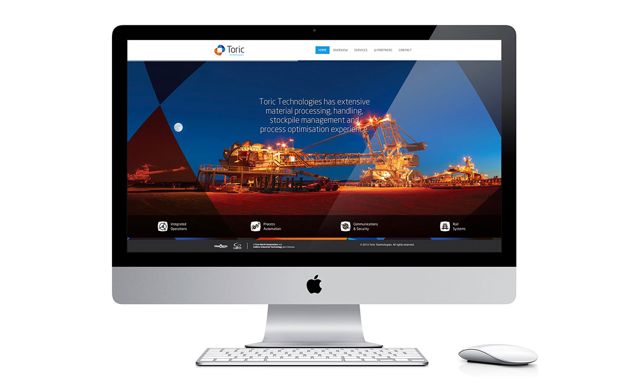 Toric Technologies Website Homepage