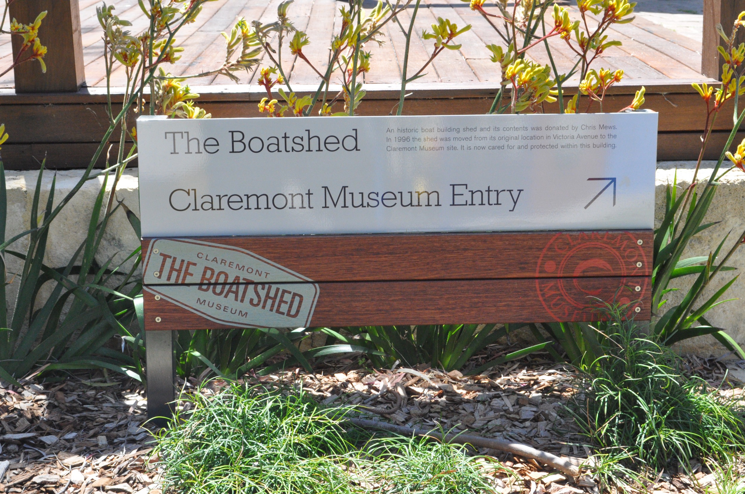 Claremont Museum Wayfinding Sign
