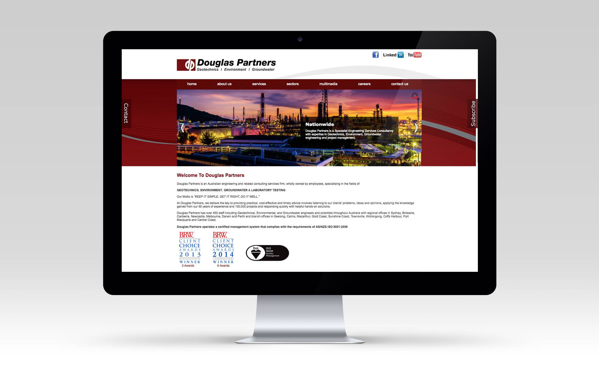 The original Douglas Partners website