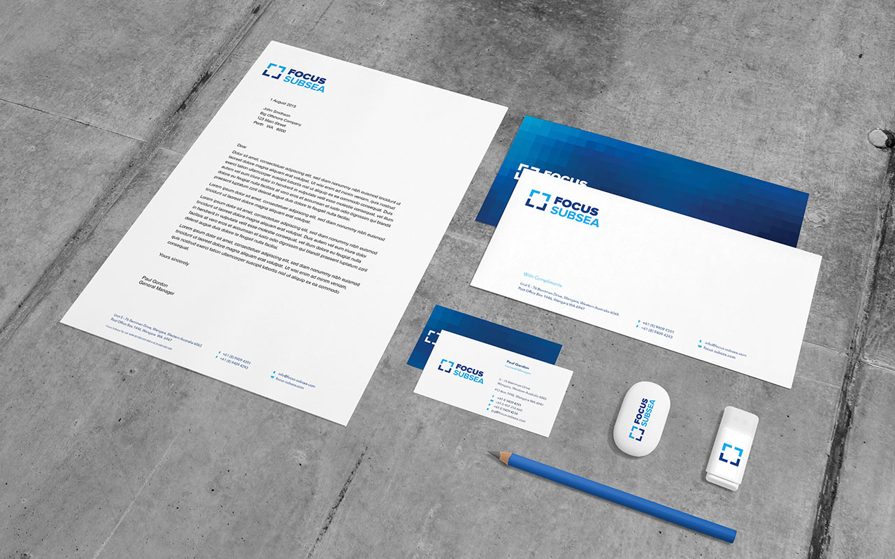 Focus Subsea Corporate Stationery Design