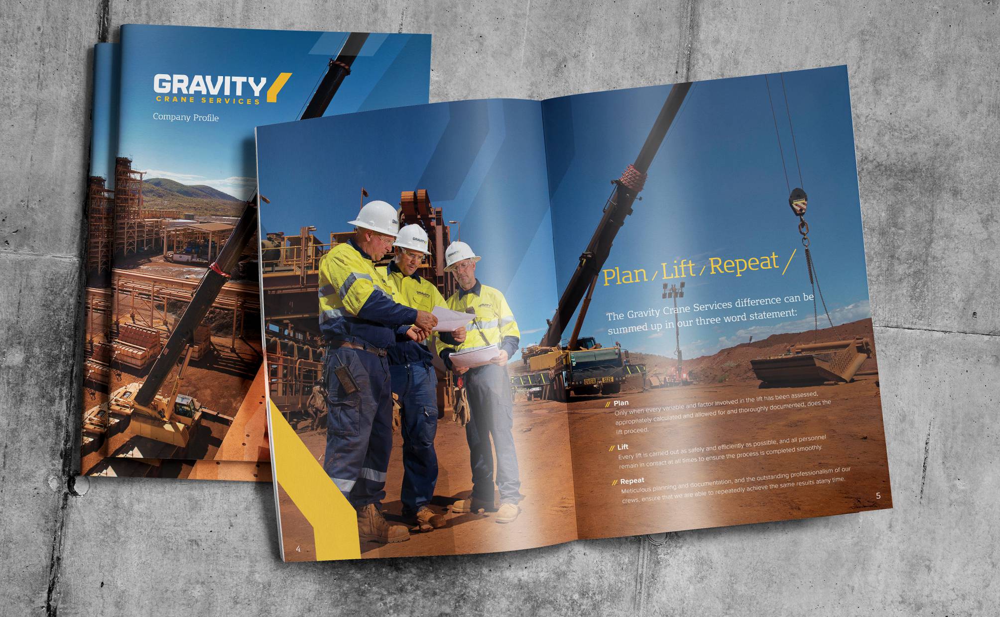 Gravity Cranes company profile brochure