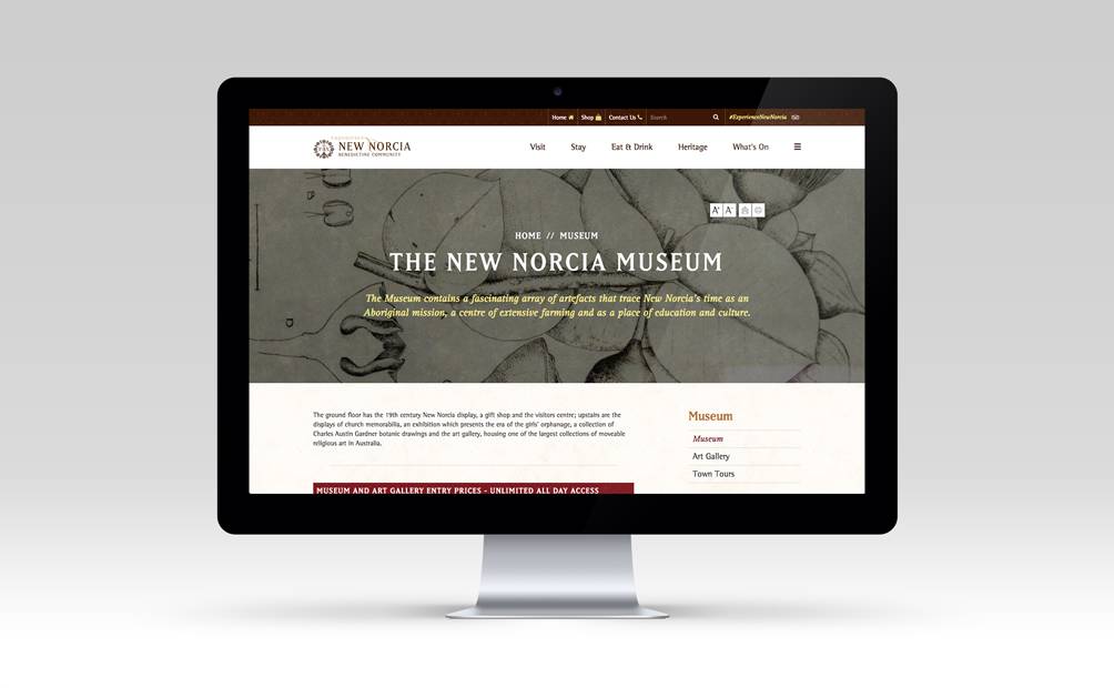 New Norcia Website - Museum page